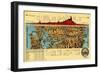 Canal Zone Isthmus Of Panama-Curt Teich & Company-Framed Art Print