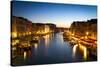 Canale Grande at Dusk, Venice, Italy-fisfra-Stretched Canvas