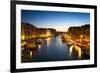 Canale Grande at Dusk, Venice, Italy-fisfra-Framed Photographic Print