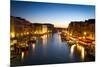 Canale Grande at Dusk, Venice, Italy-fisfra-Mounted Photographic Print