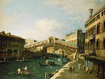 The Molo, Venice, from the Bacino di S. Marco-Canaletto Giovanni Antonio Canal-Stretched Canvas