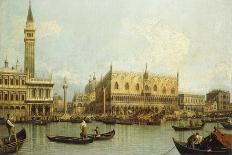 The Bacino di S. Marco, Venice, from the Piazzetta-Canaletto Giovanni Antonio Canal-Framed Stretched Canvas