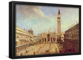 Canaletto (II) (Piazza San Marco) Art Poster Print-null-Framed Poster