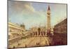 Canaletto (II) (Piazza San Marco) Art Poster Print-null-Mounted Poster