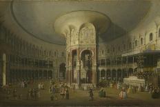 London: Interior of the Rotunda at Ranelagh, 1754-Canaletto-Giclee Print