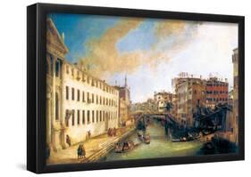 Canaletto The River of Mendicanti Art Print Poster-null-Framed Poster