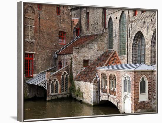 Canals, Bruges, Belgium-Kymri Wilt-Framed Photographic Print