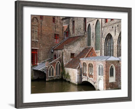 Canals, Bruges, Belgium-Kymri Wilt-Framed Photographic Print