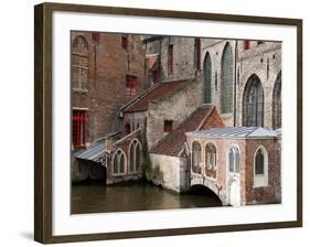 Canals, Bruges, Belgium-Kymri Wilt-Framed Photographic Print