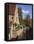 Canals, Bruges, Belgium-Kymri Wilt-Framed Stretched Canvas