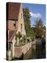 Canals, Bruges, Belgium-Kymri Wilt-Stretched Canvas