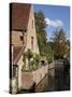 Canals, Bruges, Belgium-Kymri Wilt-Stretched Canvas