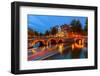 Canals in Amsterdam at Night-sborisov-Framed Photographic Print