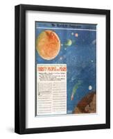 Canals on Mars, 1906-Science Source-Framed Giclee Print