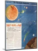 Canals on Mars, 1906-Science Source-Mounted Giclee Print