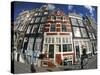 Canalside Buildings, Amsterdam-Peter Adams-Stretched Canvas