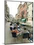 Canalside Cafe, Venice, Veneto, Italy-Ethel Davies-Mounted Photographic Print