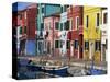 Canalside Houses Burano Island, Venice, Veneto, Italy, Europe-Rob Cousins-Stretched Canvas