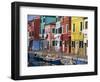 Canalside Houses Burano Island, Venice, Veneto, Italy, Europe-Rob Cousins-Framed Photographic Print