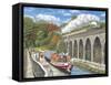 Canalside Memories-Trevor Mitchell-Framed Stretched Canvas