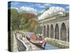 Canalside Memories-Trevor Mitchell-Stretched Canvas