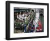 Canalside Restaurant, Venice, Veneto, Italy-Michael Short-Framed Photographic Print