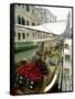 Canalside Vegetable Market Stall, Venice, Veneto, Italy-Ethel Davies-Framed Stretched Canvas