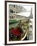 Canalside Vegetable Market Stall, Venice, Veneto, Italy-Ethel Davies-Framed Photographic Print