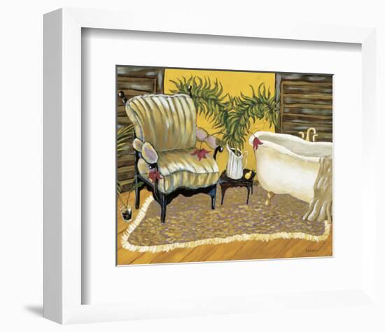 Canary Bath-Krista Sewell-Framed Giclee Print