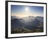 Canary Islands, Gran Canaria, Central Mountains, View of West Gran Canaria from Roque Nublo-Michele Falzone-Framed Photographic Print