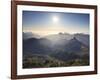 Canary Islands, Gran Canaria, Central Mountains, View of West Gran Canaria from Roque Nublo-Michele Falzone-Framed Photographic Print