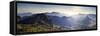 Canary Islands, Gran Canaria, Central Mountains, View of West Gran Canaria from Roque Nublo-Michele Falzone-Framed Stretched Canvas