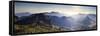 Canary Islands, Gran Canaria, Central Mountains, View of West Gran Canaria from Roque Nublo-Michele Falzone-Framed Stretched Canvas