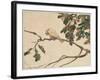 Canary on an Oak Tree Branch-Adolph Freidrich Erdmann Von Menzel-Framed Giclee Print