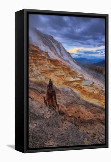 Canary Springs Drama, Yellowstone National Park, Wyoming-Vincent James-Framed Stretched Canvas