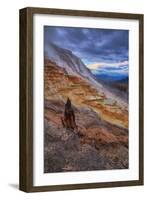 Canary Springs Drama, Yellowstone National Park, Wyoming-Vincent James-Framed Photographic Print