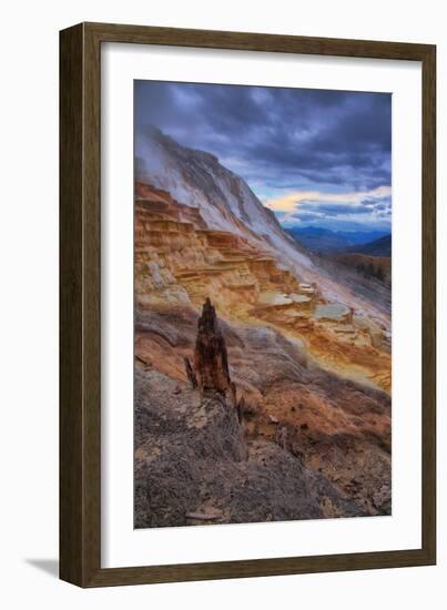 Canary Springs Drama, Yellowstone National Park, Wyoming-Vincent James-Framed Photographic Print