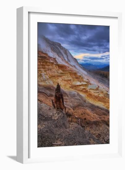 Canary Springs Drama, Yellowstone National Park, Wyoming-Vincent James-Framed Photographic Print