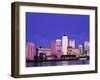 Canary Wharf and Docklands Skyline, Docklands, London, England-Steve Vidler-Framed Photographic Print