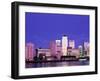 Canary Wharf and Docklands Skyline, Docklands, London, England-Steve Vidler-Framed Photographic Print