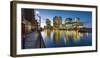 Canary Wharf at Dusk, Docklands, London, England, United Kingdom, Europe-Chris Hepburn-Framed Photographic Print