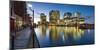 Canary Wharf at Dusk, Docklands, London, England, United Kingdom, Europe-Chris Hepburn-Mounted Photographic Print