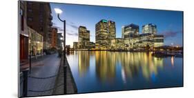 Canary Wharf at Dusk, Docklands, London, England, United Kingdom, Europe-Chris Hepburn-Mounted Photographic Print