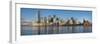 Canary Wharf cityscape panorama, Docklands, London, England, United Kingdom, Europe-Charles Bowman-Framed Photographic Print