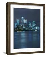 Canary Wharf, Docklands, Viewed from Wapping, London, England, United Kingdom, Europe-Wogan David-Framed Photographic Print