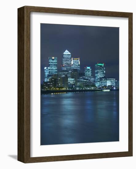 Canary Wharf, Docklands, Viewed from Wapping, London, England, United Kingdom, Europe-Wogan David-Framed Photographic Print