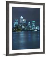 Canary Wharf, Docklands, Viewed from Wapping, London, England, United Kingdom, Europe-Wogan David-Framed Photographic Print