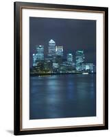 Canary Wharf, Docklands, Viewed from Wapping, London, England, United Kingdom, Europe-Wogan David-Framed Photographic Print