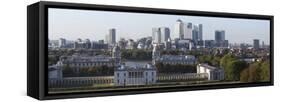 Canary Wharf from Greenwich Park, London, 2009-Peter Thompson-Framed Stretched Canvas