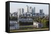 Canary Wharf from Greenwich Park, London, 2009-Peter Thompson-Framed Stretched Canvas